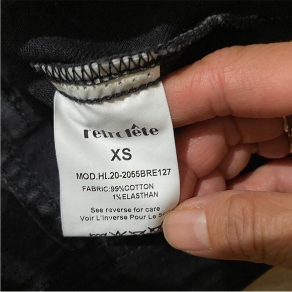 Retrofete puff sleeve Ada jacket in faded black - Picture 10 of 13